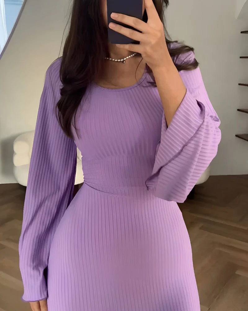 Monice - Elegant Knitted Maxi Dress