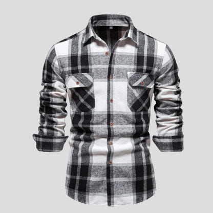 Victor – Checked Men's Long-Sleeve Shirt