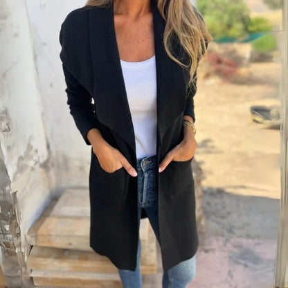 Élodie – Casual Cardigan Jacket with Lapels