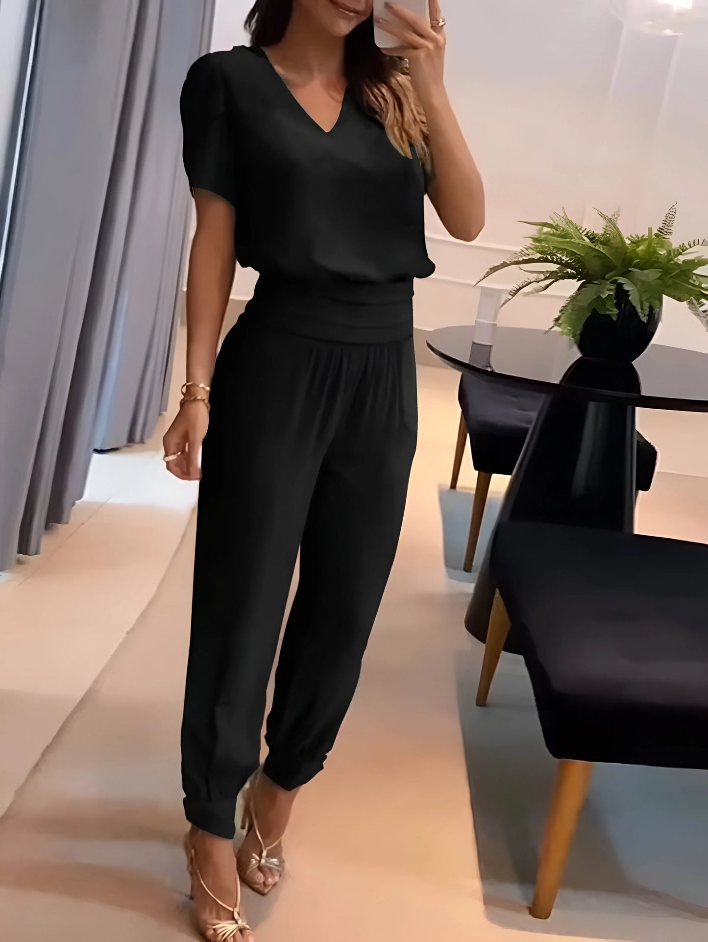 Geneviève - 2 piece Blouse and Pants limited edition set