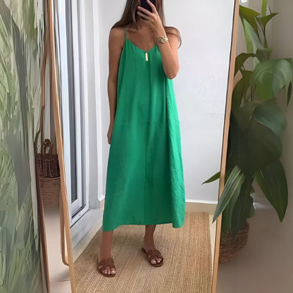Léna – Minimalist Slip Maxi Dress