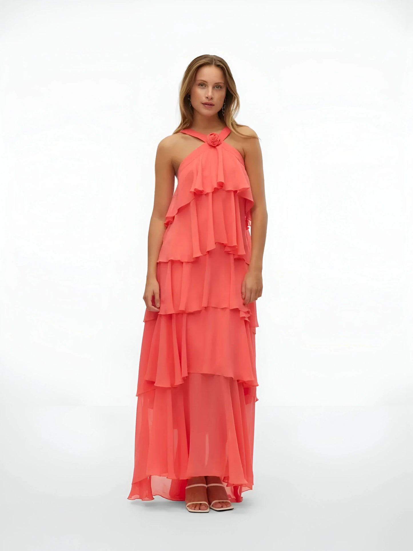Amélie Ruffle Tiered Maxi Dress
