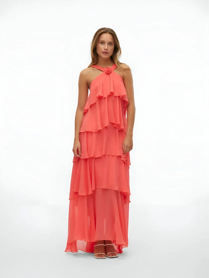 Amélie Ruffle Tiered Maxi Dress