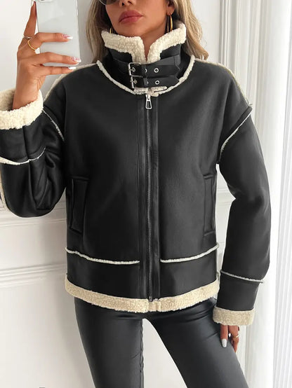 Runa - Motorcycle Jacket in Faux Leather