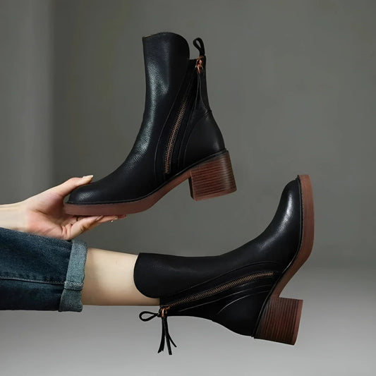 Anna – Leather Ankle Boots