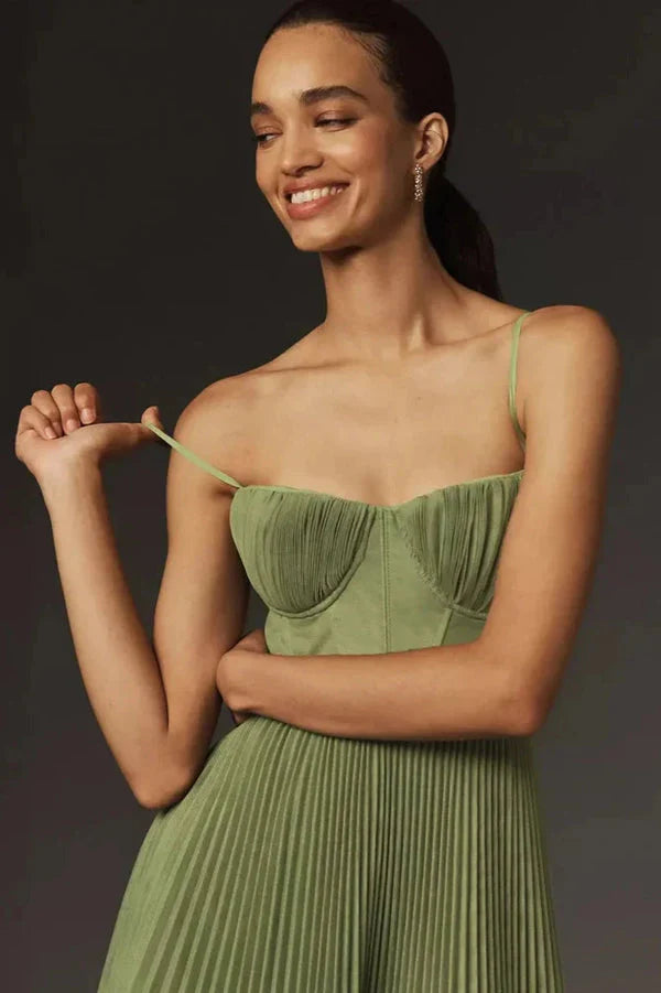 Evelin - Tulle Fit & Flare Midi Dress