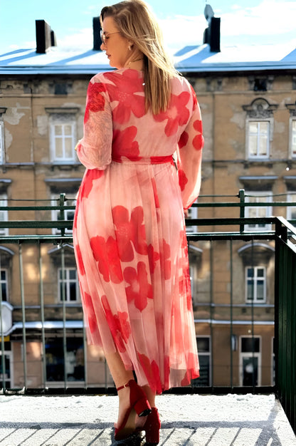 Clémence Sheer Midi Dress