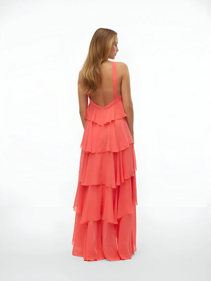 Amélie Ruffle Tiered Maxi Dress