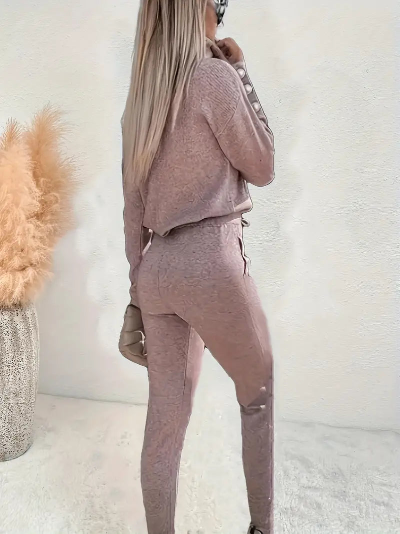 Rzędzisława - Elegant Set with Turtleneck and Pants