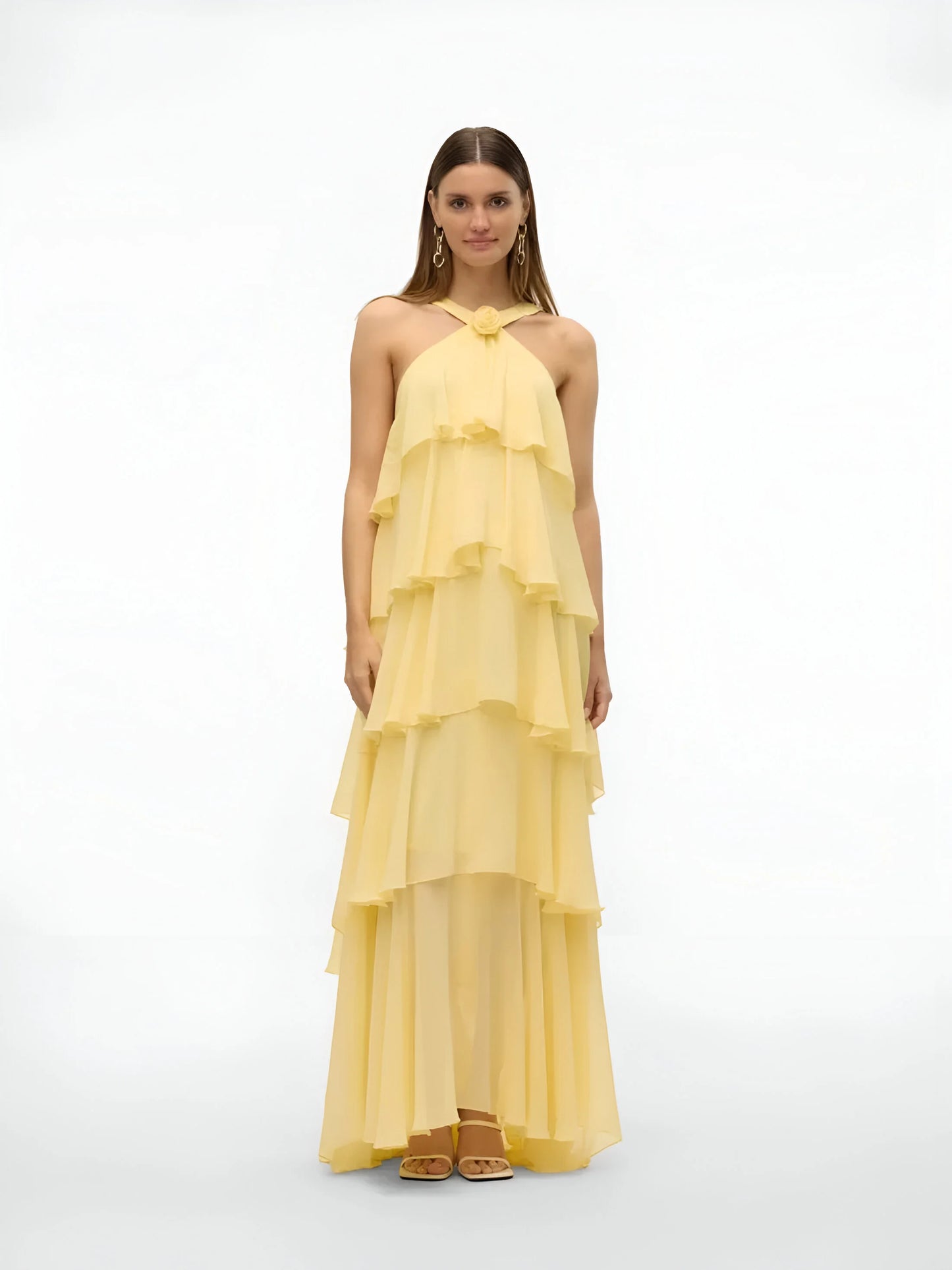 Amélie Ruffle Tiered Maxi Dress