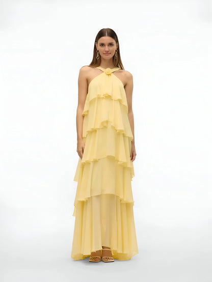 Amélie Ruffle Tiered Maxi Dress