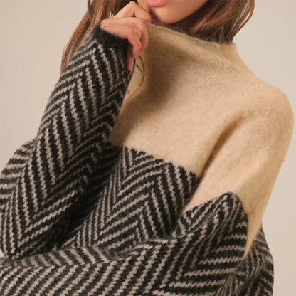 Sofie – Knitted Turtleneck Top for Women