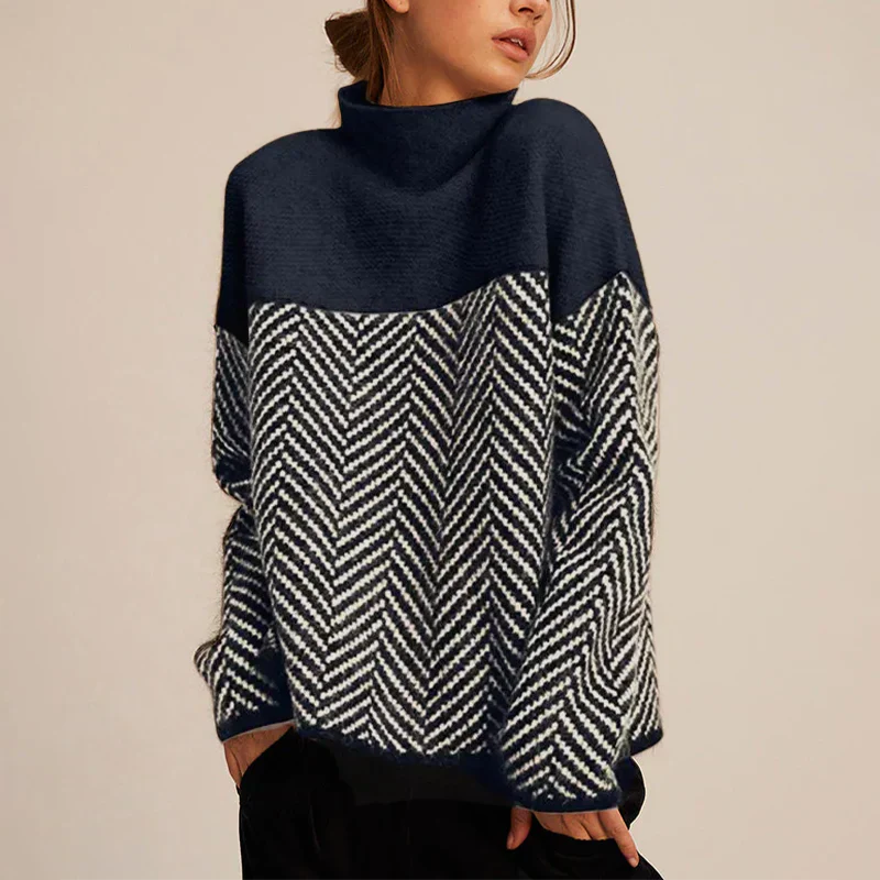 Sofie – Knitted Turtleneck Top for Women