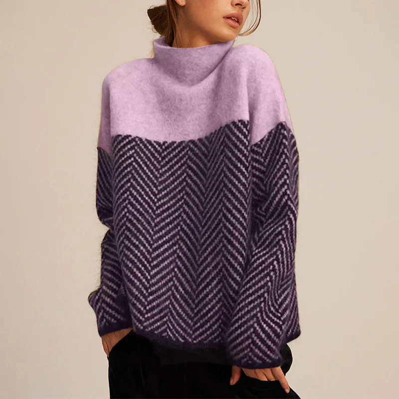 Sofie – Knitted Turtleneck Top for Women