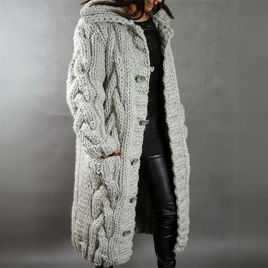 Mściwoj - Oversized Sweater with Cable Knit