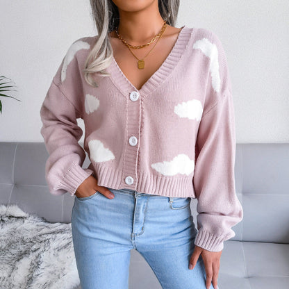 Hedvig – Sweater with Scary Cloud Print