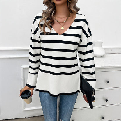 Ingrid – Women's Relaxed V-Neck Sweater