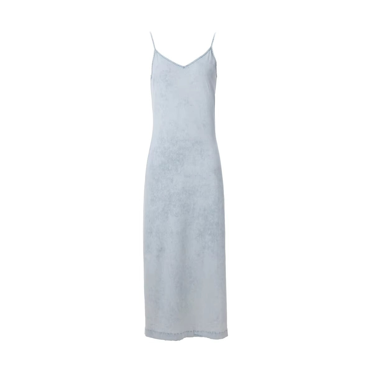 Mia - Lightweight Denim Wrap Blouse & Slip Dress