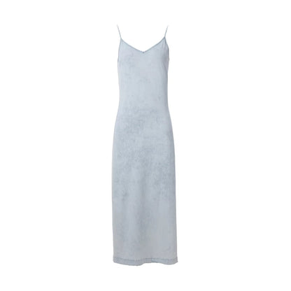 Mia - Lightweight Denim Wrap Blouse & Slip Dress