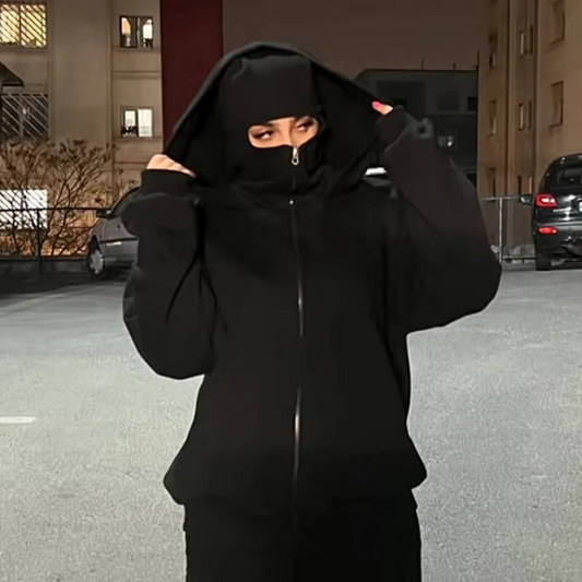Basile - Double Layer Balaclava Hoodie Sweatshirt