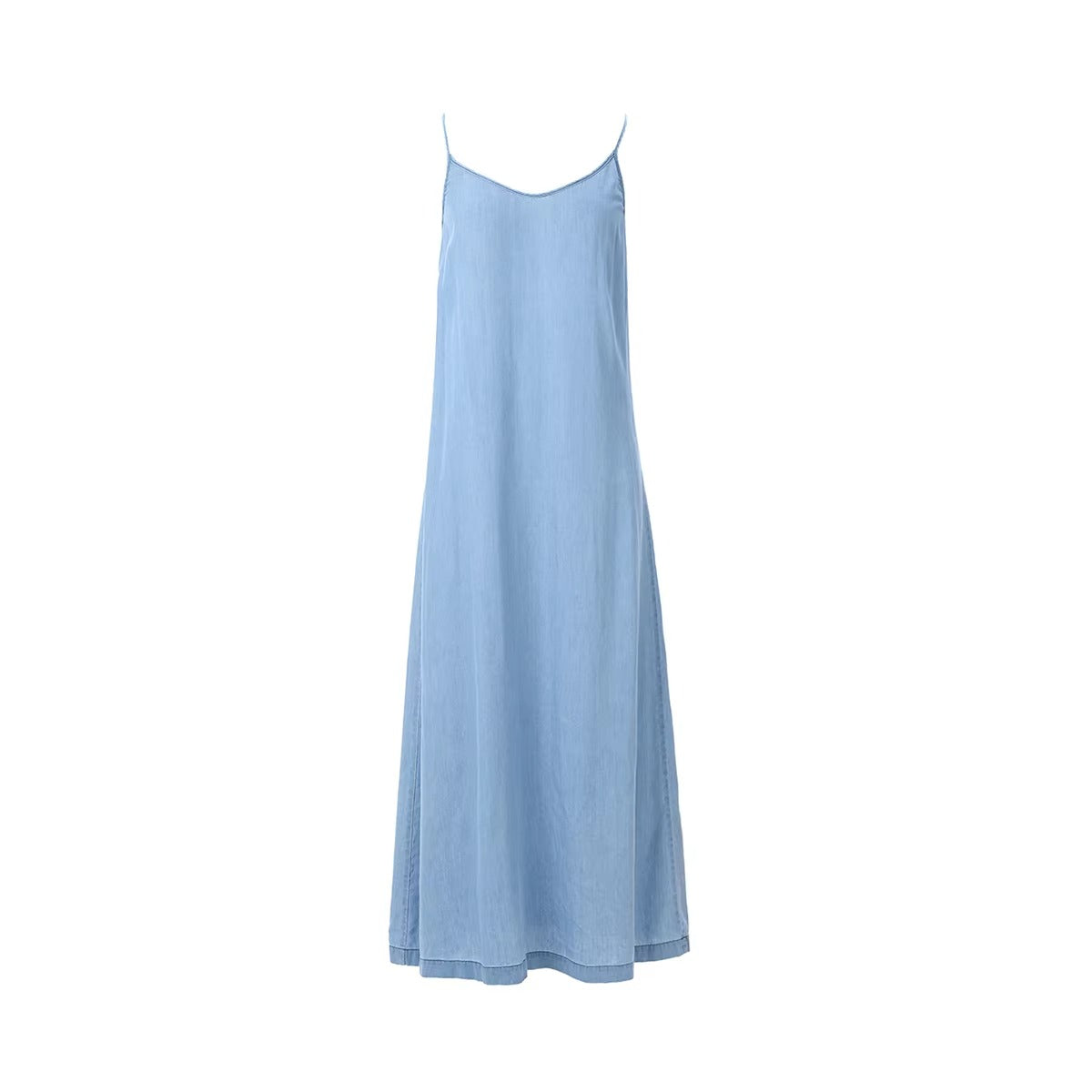 Mia - Lightweight Denim Wrap Blouse & Slip Dress