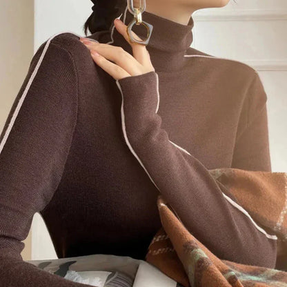 Lune - Striped Turtleneck Sweater