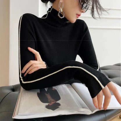 Lune - Striped Turtleneck Sweater