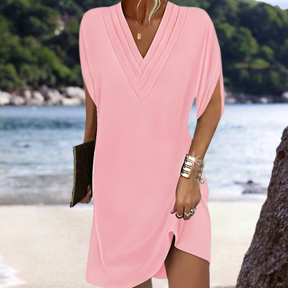 Astrid - Elegant Dress with Flutter Sleeves