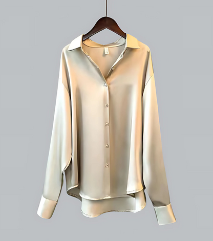 Amory - Elegant Silk Satin Blouse