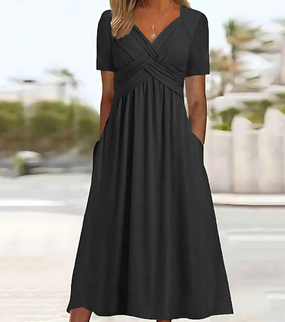 Meline - Feminine Flair Maxi Dress