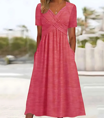 Meline - Feminine Flair Maxi Dress