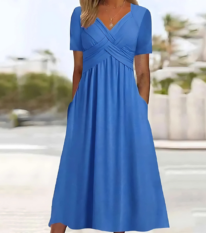 Meline - Feminine Flair Maxi Dress