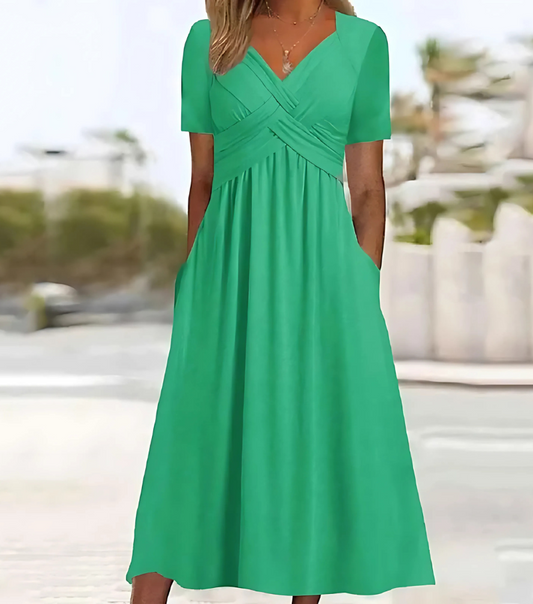 Meline - Feminine Flair Maxi Dress