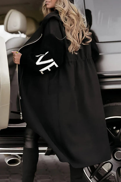 Elisa - Chic Long Hooded Coat