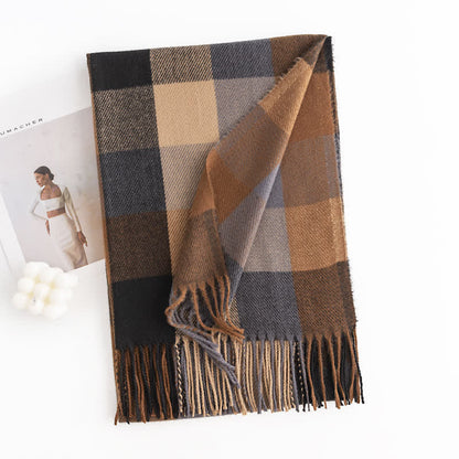 "Anais - Women's Vibrant Fringed Scarf in Bold, Eye-Catching Colors"