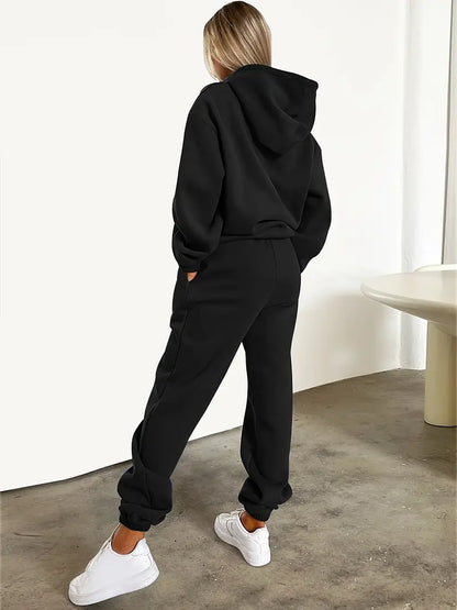Daromira - Hoodie and Jogger Pants Set with Print