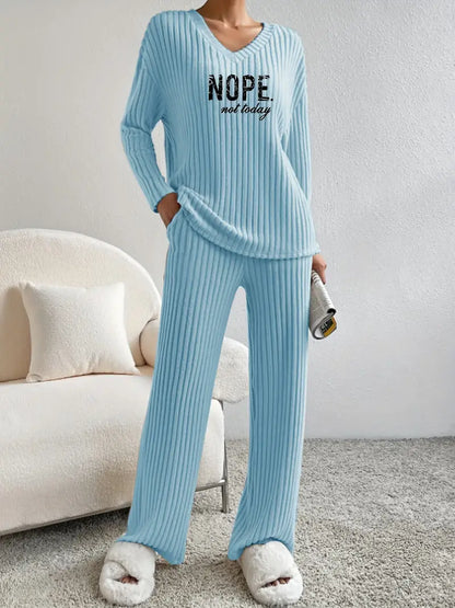 Rzęsosława - Ribbed Two-Piece Set