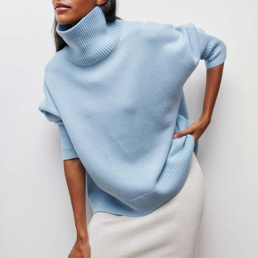 Sigrid – Loose Knit Turtleneck