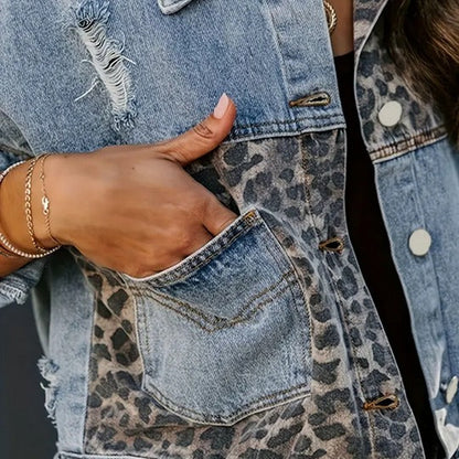 STELLA - TRENDY LEOPARD PRINT JACKET