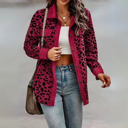 TOOSE - CHIC LEOPARD PRINT WOMEN'S JACKET