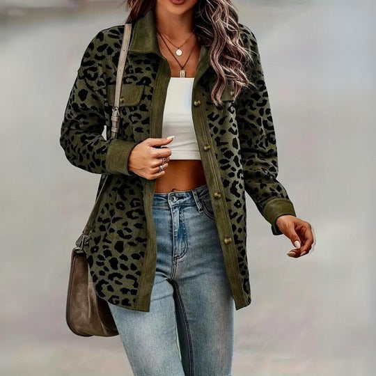 TOOSE - CHIC LEOPARD PRINT WOMEN'S JACKET
