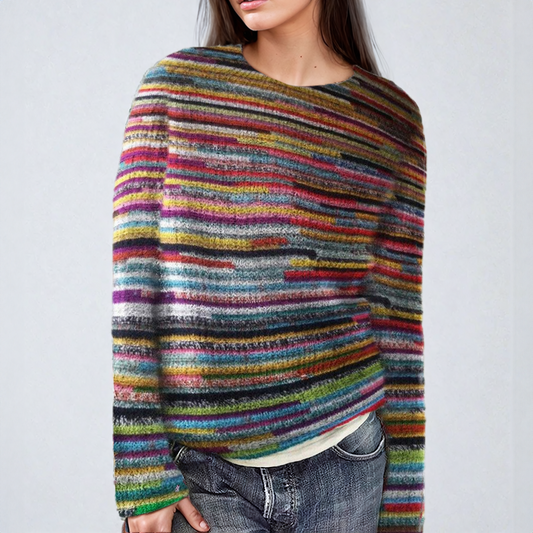 Dahlia – Sweater with Printed Pattern