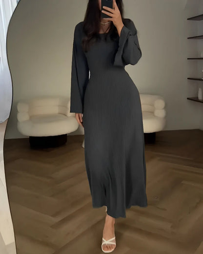 Monice - Elegant Knitted Maxi Dress