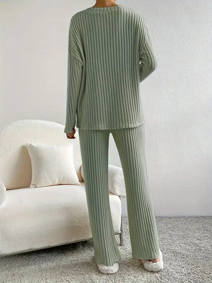 Rzęsosława - Ribbed Two-Piece Set