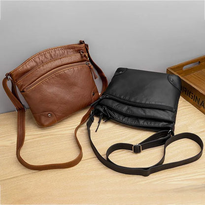 Halina - Leather Shoulder Bag