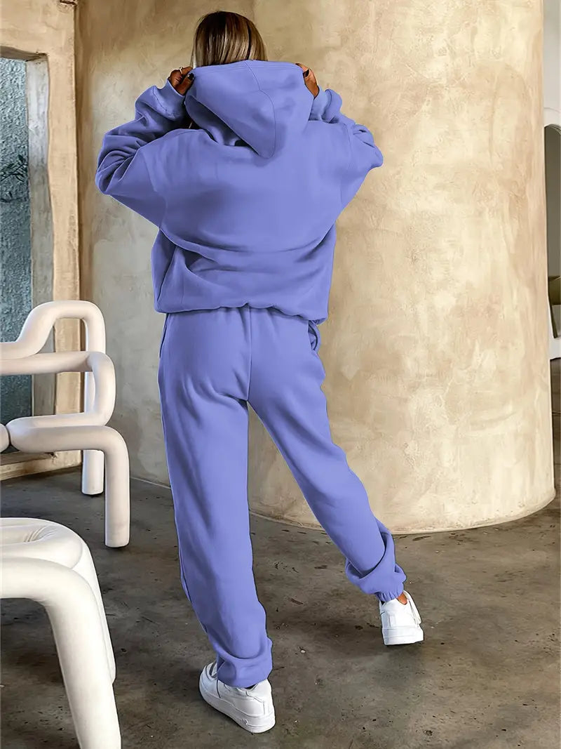 Daromira - Hoodie and Jogger Pants Set with Print