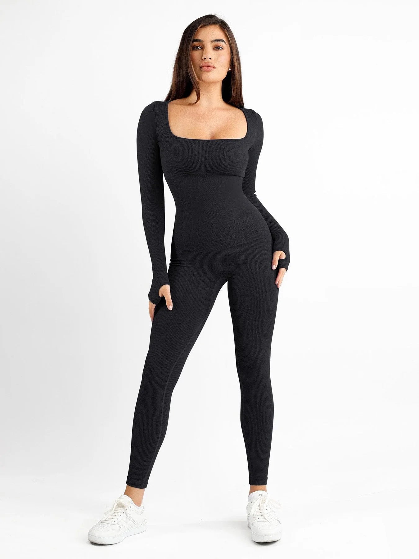 Naya – Seamless Square Neck Sport Jumpsuit
