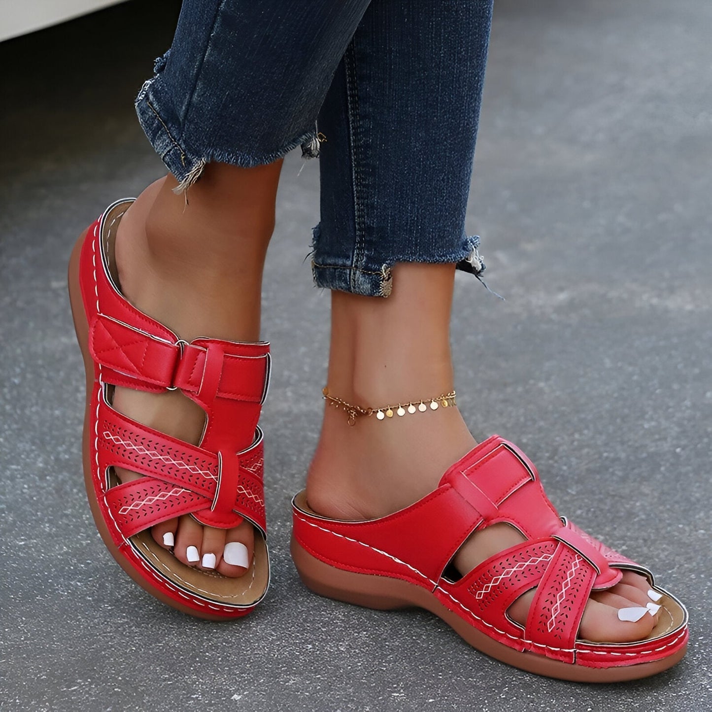 MARISKA - VINTAGE ORTHOPEDIC WEDGE SANDAL