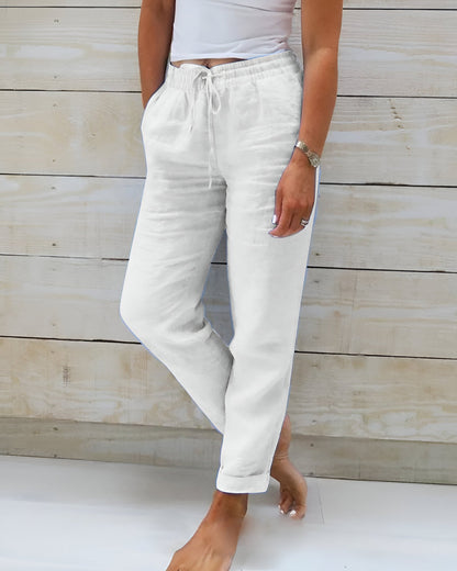 SASKIA - EFFORTLESS ELEGANCE ELASTIC TROUSERS