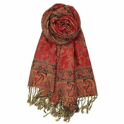 Luna-2025 Embroidered Cashmere Pashmina Shawl – Warm, Stylish & Elegant